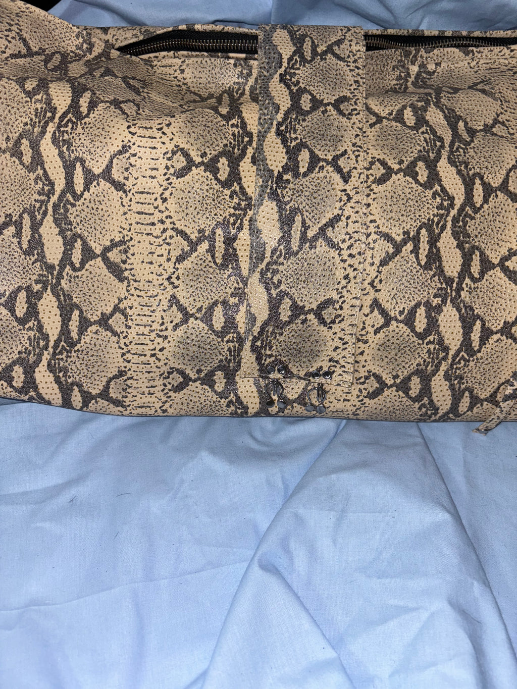 SHOPPER BAG BEIGE SNAKE