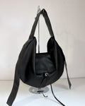 HOBO BAG BLACK LEATHER