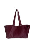 COW BURGUNDY LEATHER BAG