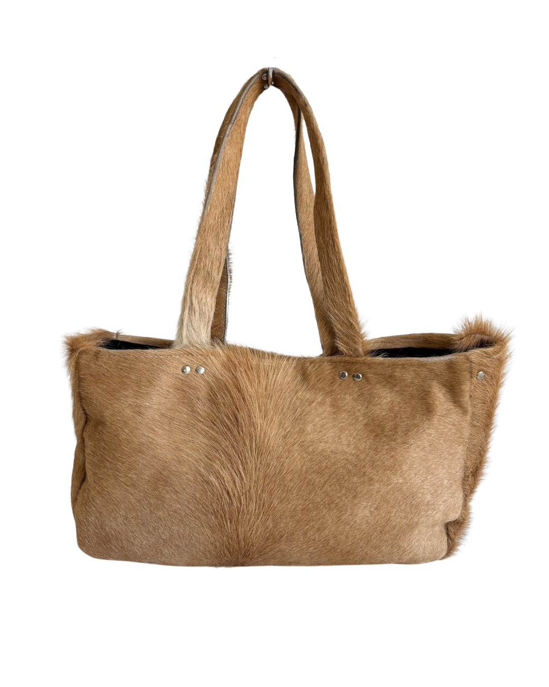 COW BEIGE LEATHER BAG