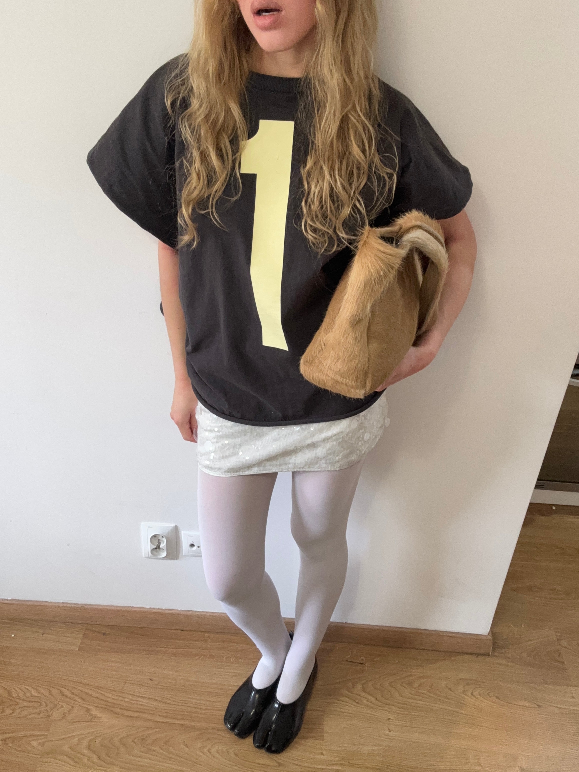 COW BEIGE LEATHER BAG