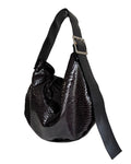 HOBO BAG BURGUNDY SNAKE