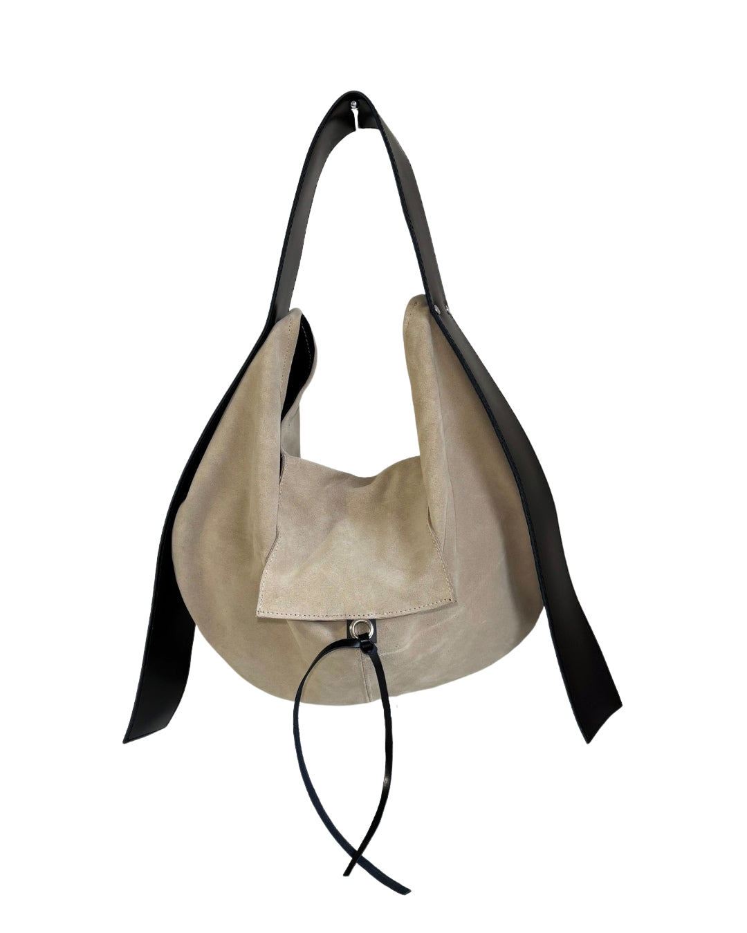 HOBO BAG BEIGE SUEDE