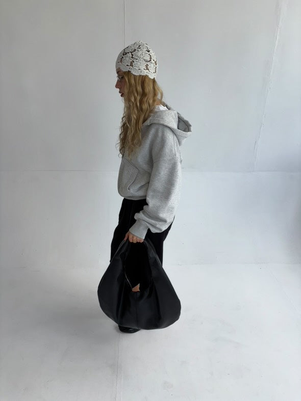 HOBO BAG BLACK LEATHER