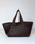 BROWN CROCODILE LEATHER BAG