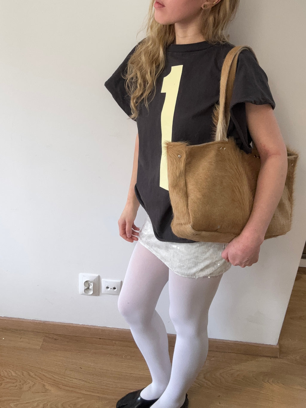 COW BEIGE LEATHER BAG