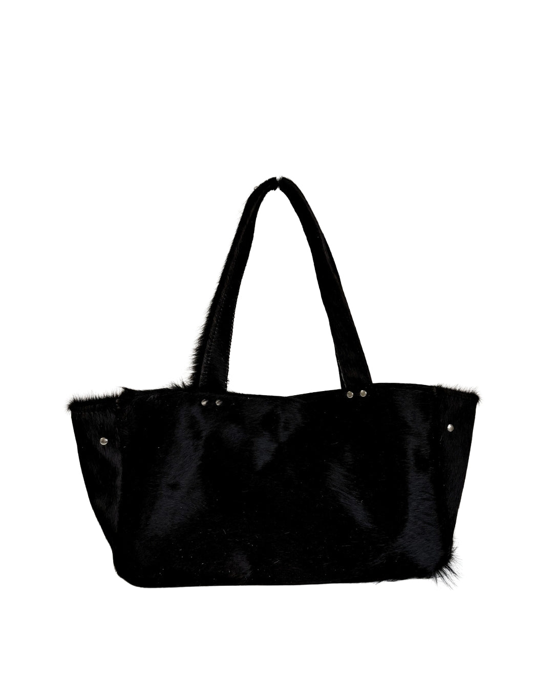 COW BLACK LEATHER BAG