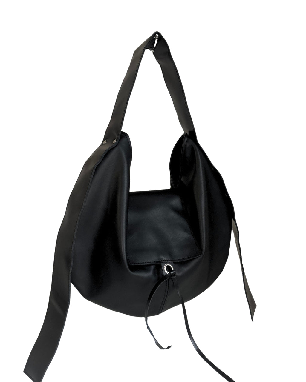 HOBO BAG BLACK LEATHER
