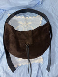 HOBO BAG BROWN SUEDE