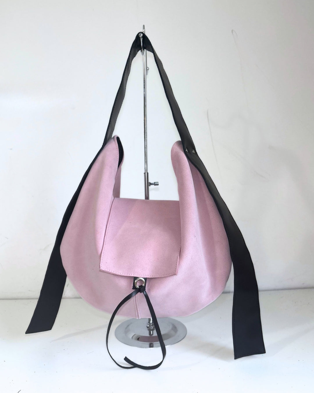 HOBO BAG PINK SUEDE