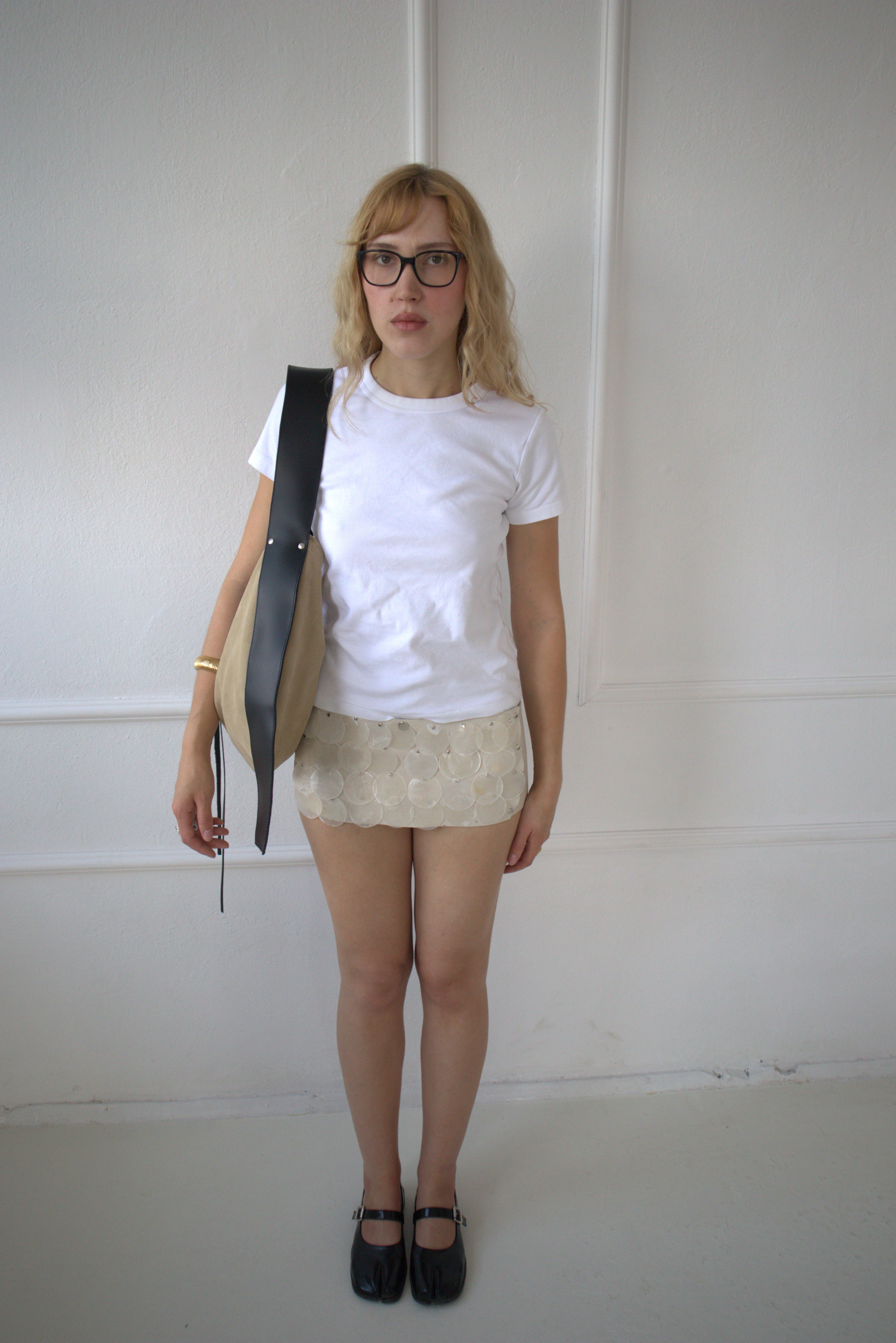 HOBO BAG BEIGE SUEDE