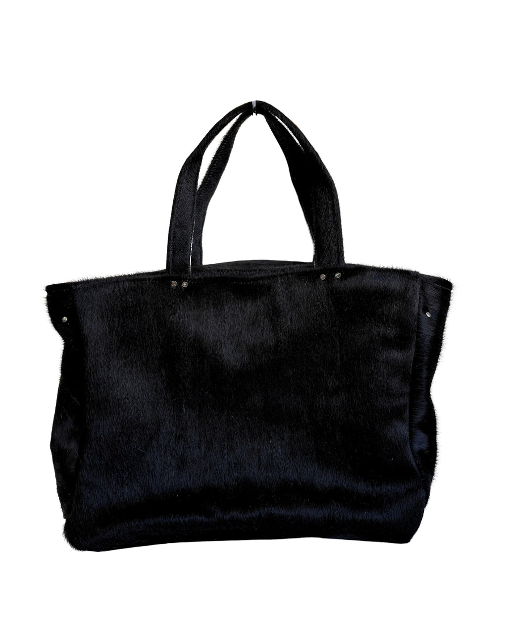 COW BLACK LEATHER BAG