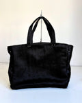 COW BLACK LEATHER BAG