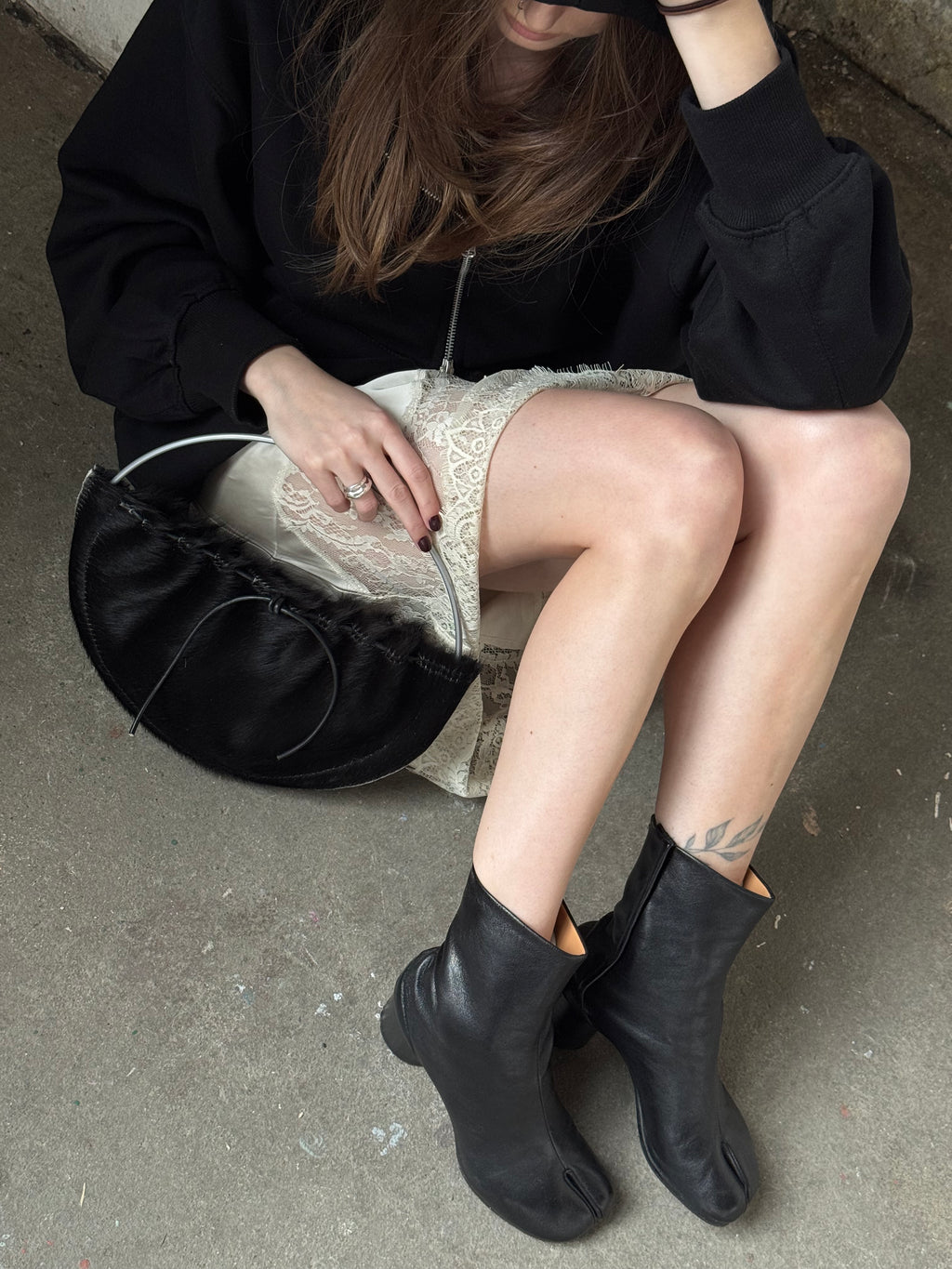 SWING BAG COW BLACK
